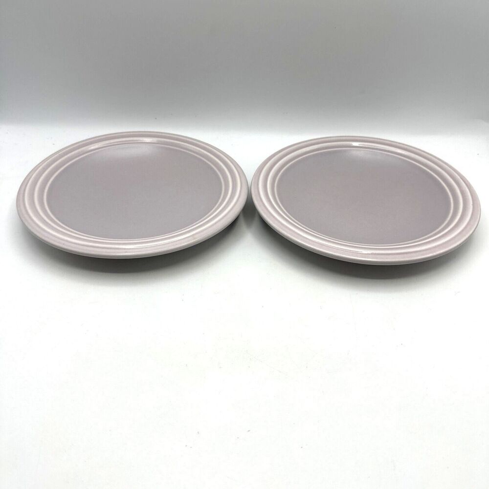 2 Pfaltzgraff Stoneware Terrace Pastel Purple Lilac 9 3/4" Rimmed Serving Bowl